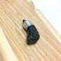 NATURAL CZECH MOLDAVITE GREEN CRYSTAL STONE HAND CARVED SILVER PENDANT 037