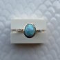 larimar ring, larimar ring size 6.50, real larimar gemstone silver handmade ring