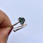emeral ring, raw emerald ring, natural emerald adjustable silver ring