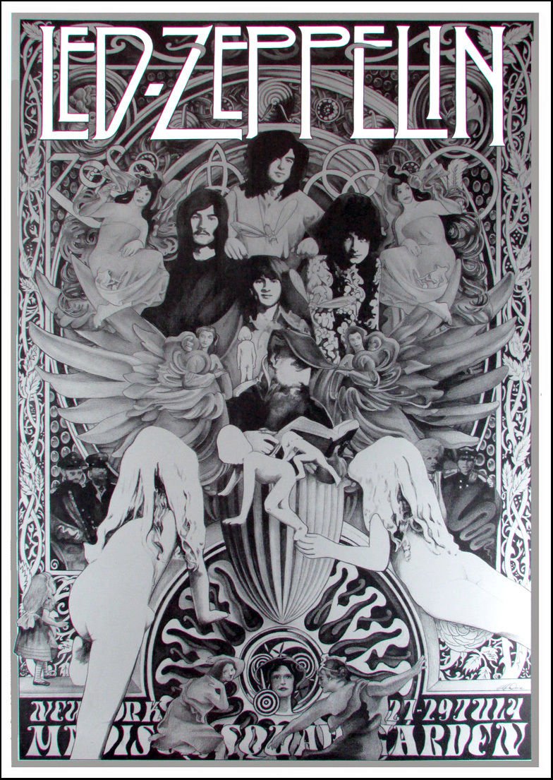 Led Zeppelin Concert Poster 12x17 inches