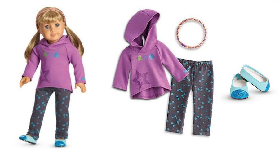 American Girl Starry Hoodie Outfit For 18 Dolls New In Box