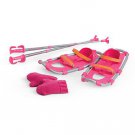 American Girl MYAG SNOWSHOE SET for 18 " Dolls -  Mittens, Poles, Snow Shoes NEW