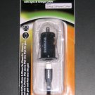 Duracell Mini USB Car Charger DU5273 with Sync & Charge Cable - Black New