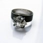 Ice. handmade herkimer diamond ring, oxidized sterling silver ring