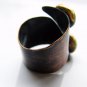 Yin&Yang. adjustable mixed metal ring, handmade armor ring.