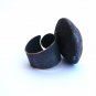 Dome. oxidized copper ring, open, adjustable ring, fits all