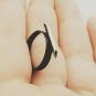 Pair. simple, multi ring, handcrafted silver ring, oxidized black.