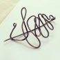 Curve. Shawl Pin. handmade wearable art, unique design
