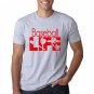 baseball life red design tshirt high quality  and cheapest price tshirt for men
