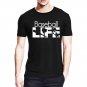 baseball life red design tshirt high quality  and cheapest price tshirt for men