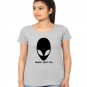 Humens aren't real Alien white tshirt for women and Girls