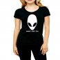Humens aren't real Alien white tshirt for women and Girls