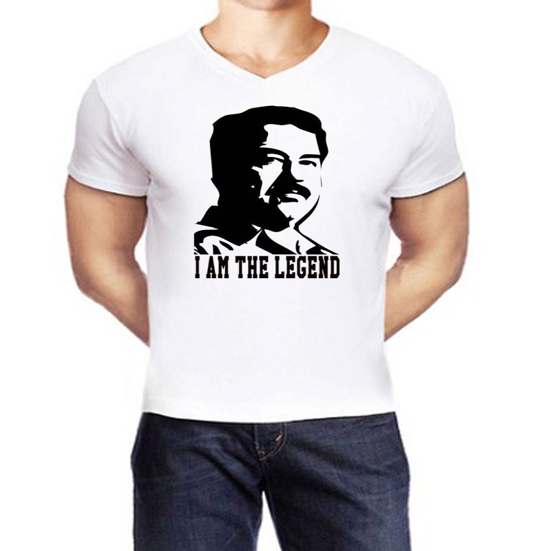Saddam Hussein i am the legend white tshirt for men and boys