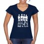 dancing skeleton black tshirt for women and Girls