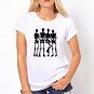 dancing skeleton black tshirt for women and Girls