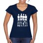 dancing skeleton white tshirt for  women and Girls