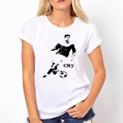 cristiano ronaldo white tshirt for  women and Girls