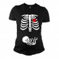 skeleton pregnant tshirt high quality cheapest price tshirt for women