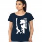 Malcolm X high quality cheapest price blue tshirt for  women and Girls