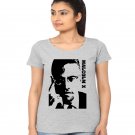 Malcolm X high quality cheapest price grey tshirt for  women and Girls