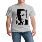 Malcolm x  high quality  and cheapest price grey tshirt for men