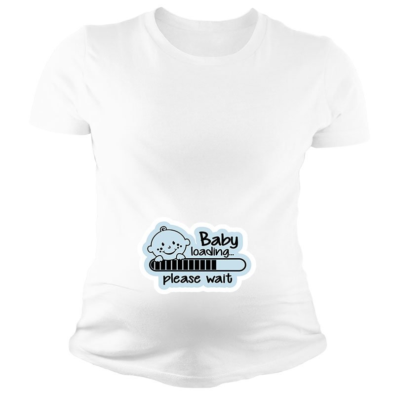 maternity baby  loading maternity high quality White L t shirt for women