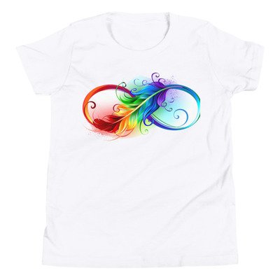 Feather infinity  beautiful design  tshirt for you young kids