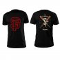 San Francisco baseball  back and front high quality low price blue unisex t shirt
