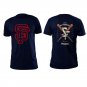 San Francisco baseball front and back high quality low price black unisex t shirt
