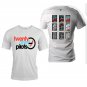 20 one pilots front and back both side printed high quality low price Gray unisex t shirt