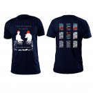 20 one pilots  back and front both side printed high quality low price blue unisex t shirt
