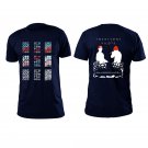 20 one pilots  front and back both side printed high quality low price blue unisex t shirt