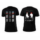 20 one pilots  back and front both side printed high quality low price black unisex t shirt
