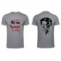 why so serious batman joker back and front  both side printed high quality  white unisex tshirt