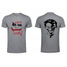 why so serious batman joker front and back both side printed high quality Gray unisex tshirt
