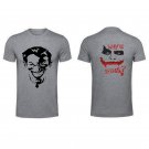 why so serious batman joker back and front both side printed high quality Gray unisex tshirt