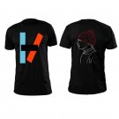 twenty one pilots back and front both side printed high quality black unisex tshirt