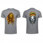 Bob Marley front and back both side printed high quality black unisex tshirt