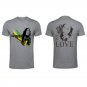Bob Marley front and back both side printed high quality Gray unisex tshirt