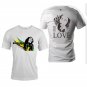 Bob Marley front and back both side printed high quality Gray unisex tshirt