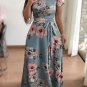 Casual Dress Women Short Sleeve Printed Dresses Vestidos