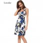 High Quality New Summer Dress Women Sleeveless Print Dress