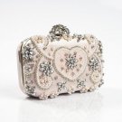 Pastel Pink Mauve Box Clutch