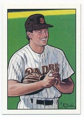 1990 Bowman Art Inserts Mark Davis #2 San Diego Padres