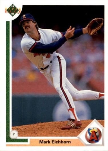Free Shipping-1991 Upper Deck #519 Mark Eichhorn