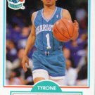 Free Shipping-90-91 Fleer #16 Tyrone Bogues Charlotte Hornets