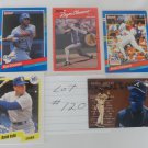 Free Shipping-Lot #120 (5) Assorted Baseball Cards