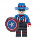 Cowboy Suit Captain America Lego Building Block Toys