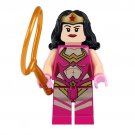 Pink Suit Wonder Woman Superheroes Lego Building Block Toys