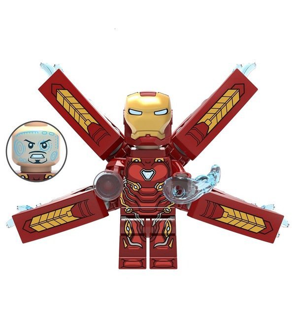 Ironman Bleeding Edge Iron Suit Infinity War Superheroes Lego Block Toys
